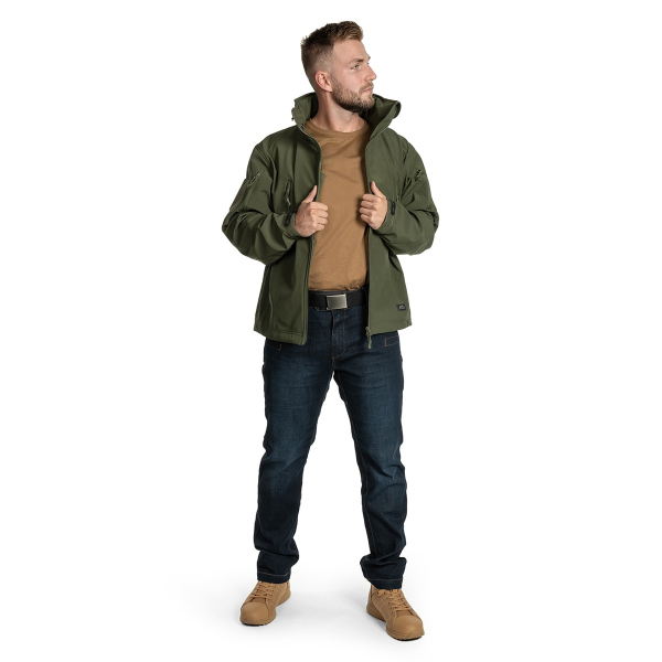 Куртка Helikon Gunfighter Softshell Shark Skin Windblocker - Olive Green