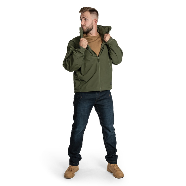 Куртка Helikon Gunfighter Softshell Shark Skin Windblocker - Olive Green