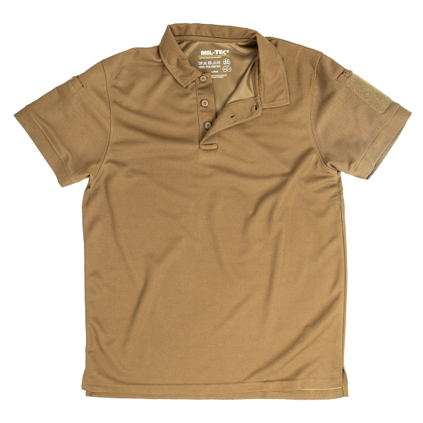 Футболка поло Mil-Tec Tactical Quickdry - Coyote