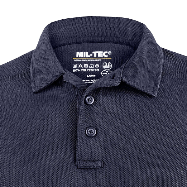 Футболка поло Mil-Tec Tactical Quickdry - Dark Blue