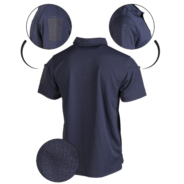 Футболка поло Mil-Tec Tactical Quickdry - Dark Blue