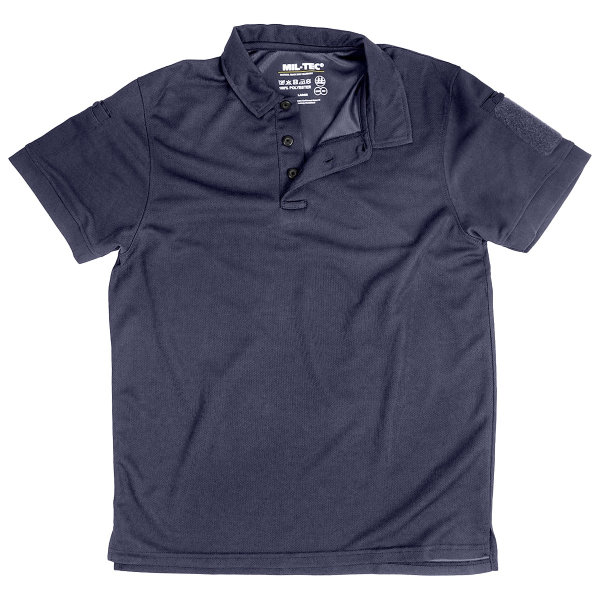 Футболка поло Mil-Tec Tactical Quickdry - Dark Blue