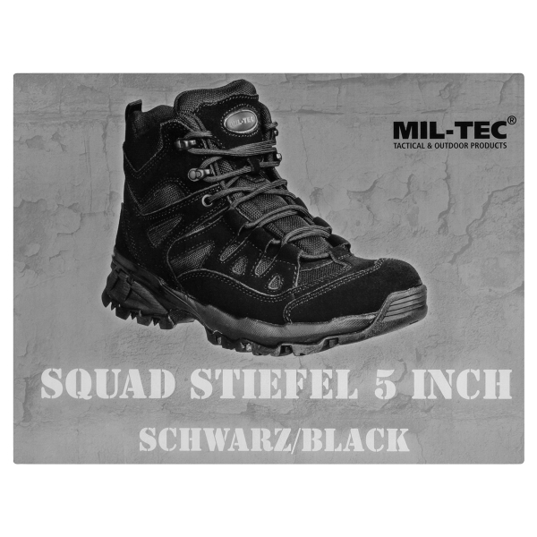 Черевики Mil-Tec Teesar Squad 5'' Black