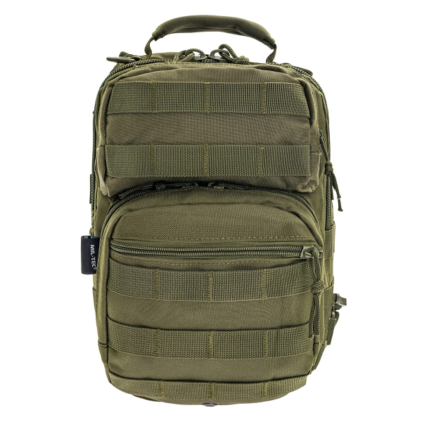 Рюкзак на плече Mil-Tec One Strap Assault 10 л - оливковий