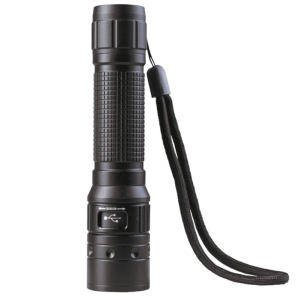 Ліхтарик Mil-Tec Operator MT1R Recharge 500 люменів - Black