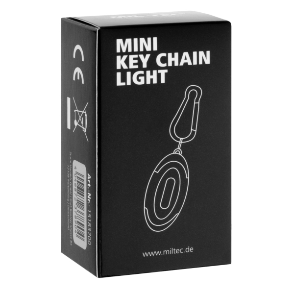 Ліхтарик-брелок Mil-Tec Mini Key Chain Light Black - 80 люменів