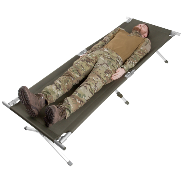 Розкладне польове ліжко Mil-Tec US Style Olive - 210 x 70 см