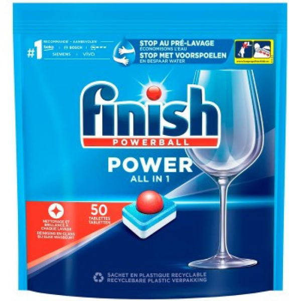 Таблетки для посудомийної машини Finish Powerball Power All in One 50 шт