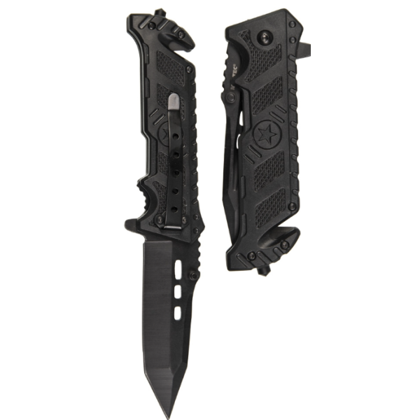 Ніж Mil-Tec складаний STAR Black