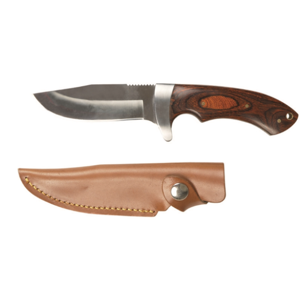 Ніж Mil-Tec із дерев'яною ручкою HUNTING KNIFE M.HOLZGRIFF 105 MM
