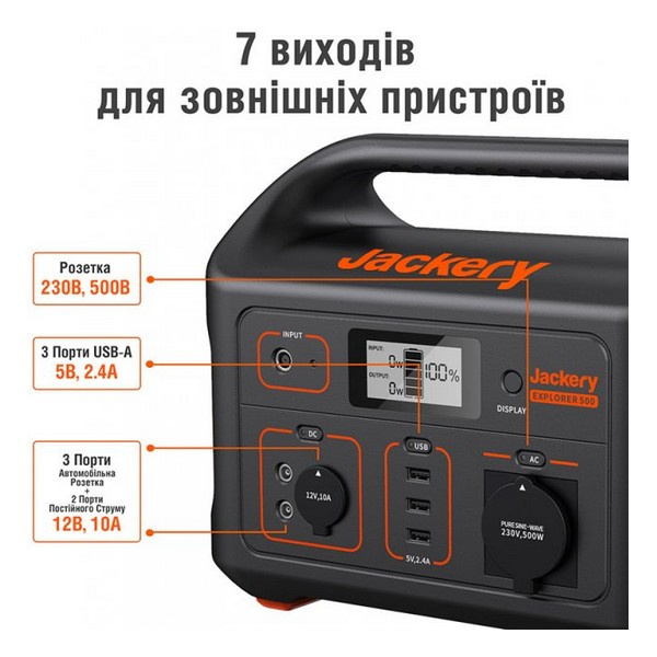 Зарядна станція JACKERY Explorer 500