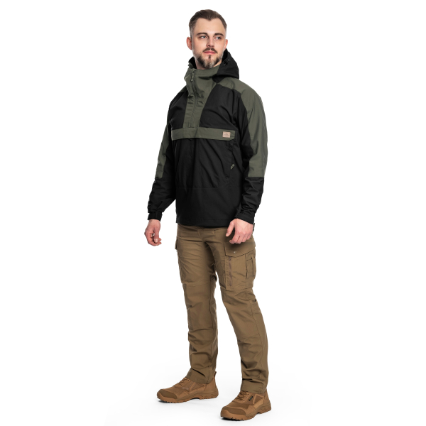 Куртка Helikon Woodsman Anorak - Black/Taiga Green