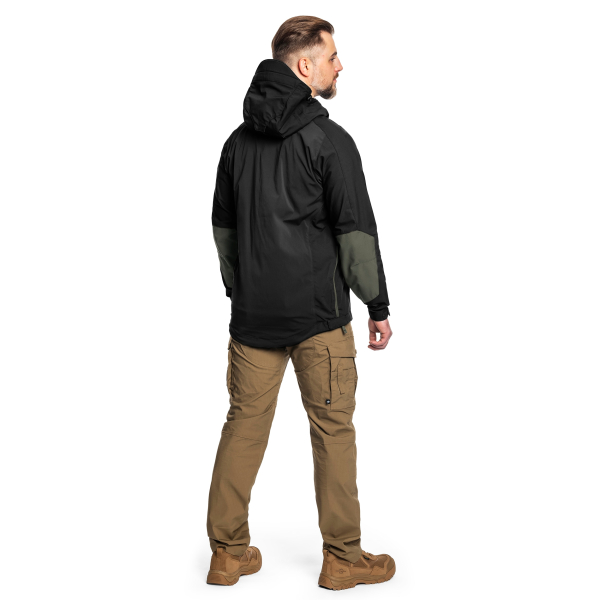 Куртка Helikon Woodsman Anorak - Black/Taiga Green