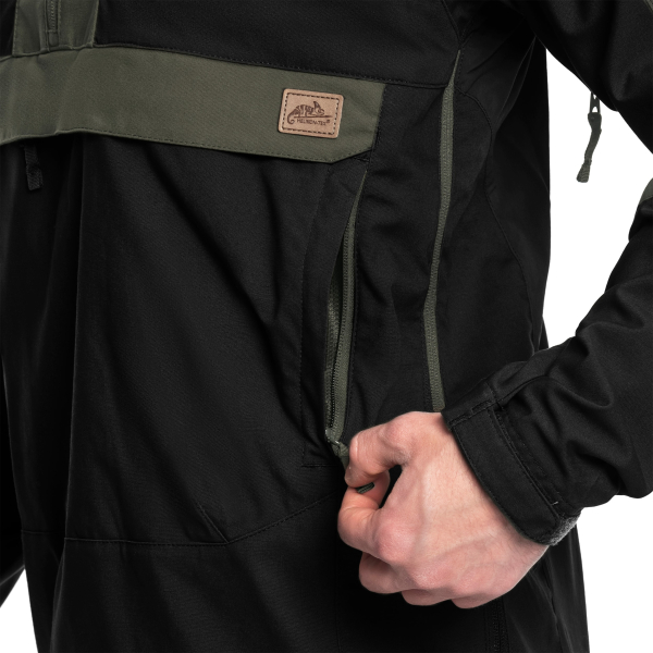 Куртка Helikon Woodsman Anorak - Black/Taiga Green