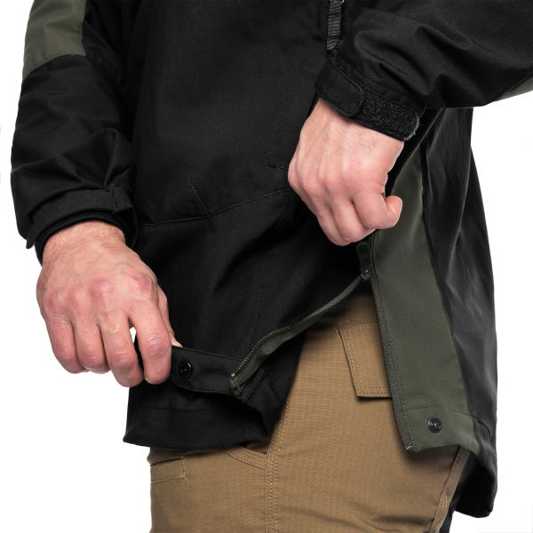 Куртка Helikon Woodsman Anorak - Black/Taiga Green