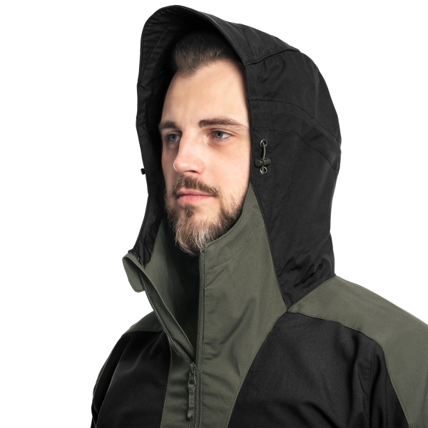 Куртка Helikon Woodsman Anorak - Black/Taiga Green