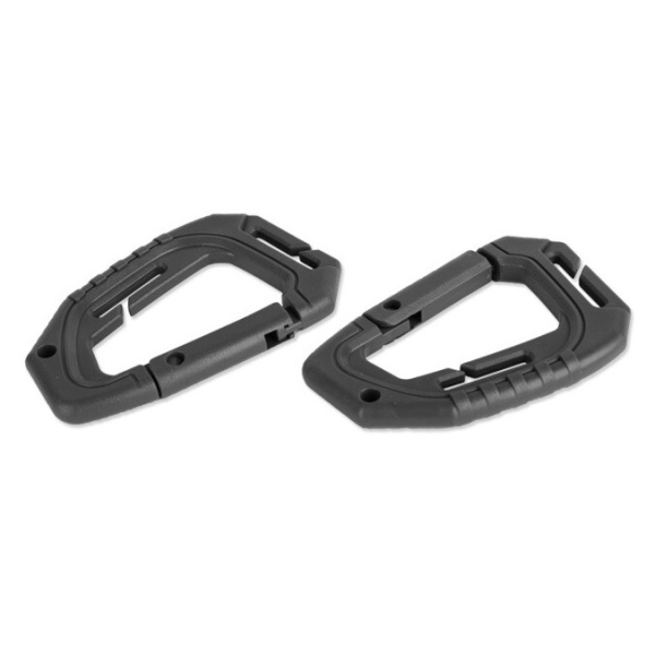 Гачок Mil-Tec Tactical Molle snap hook - зелений, чорний 2 шт.