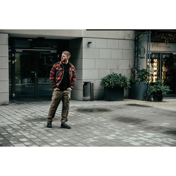 Сорочка Helikon Winter Warden Long Sleeve - Slate Crimson Plaid