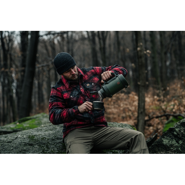 Сорочка Helikon Winter Warden Long Sleeve - Slate Crimson Plaid