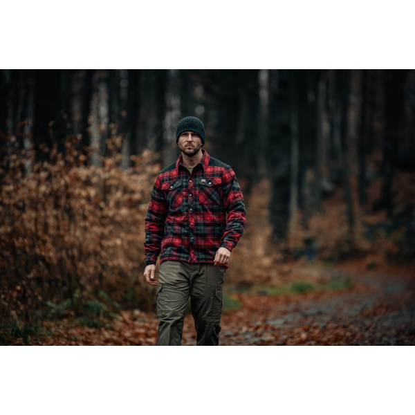 Сорочка Helikon Winter Warden Long Sleeve - Slate Crimson Plaid