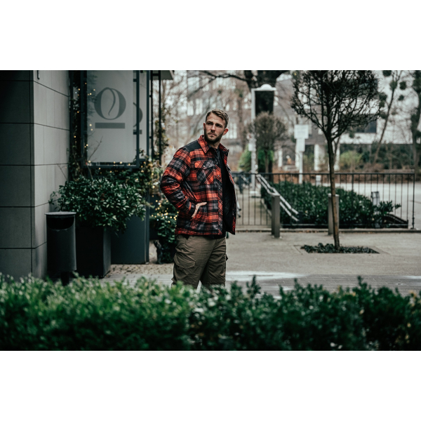 Сорочка Helikon Winter Warden Long Sleeve - Slate Crimson Plaid