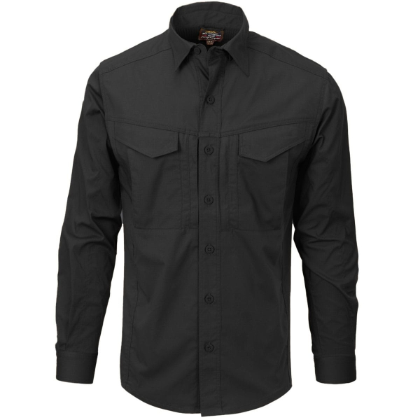 Сорочка Helikon Defender Mk2 PolyCotton Ripstop Long Sleeve - Black