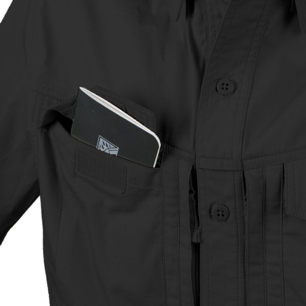 Сорочка Helikon Defender Mk2 PolyCotton Ripstop Long Sleeve - Black