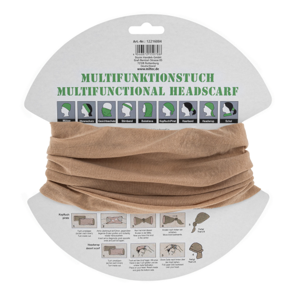 Багатофункціональний бафф Mil-Tec - Khaki