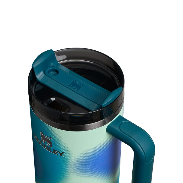 Термопляшка  STANLEY The Quencher H2.O FlowState Tumbler 1,18 л Колір - Coastal Teal Motion