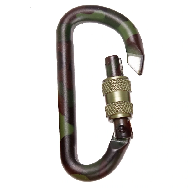 Карабіни тактичні (2 шт.) 80мм Mil-Tec Tactical Carabiner, Вудленд